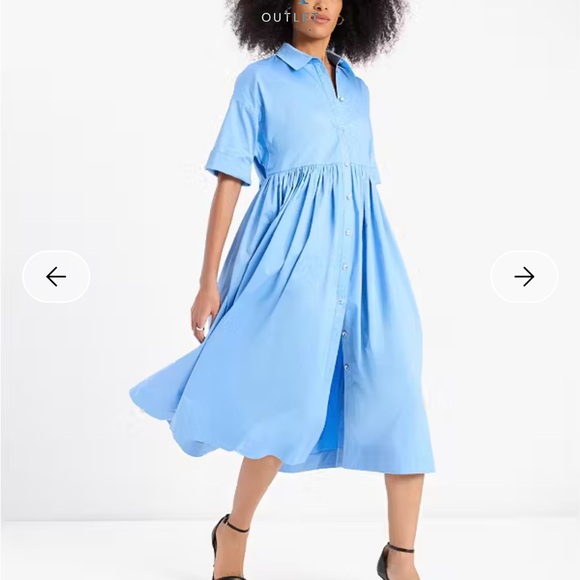 Kate Spade Light Blue Long Sleeve Dress - Picture 4 of 4